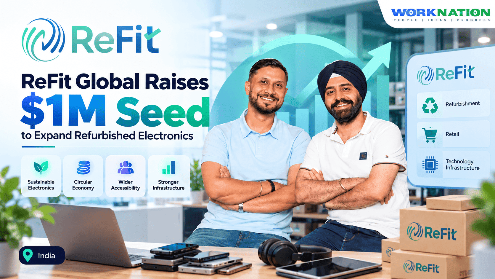 ReFit Global Raises $1M Seed to Expand Refurbished Electronics Network