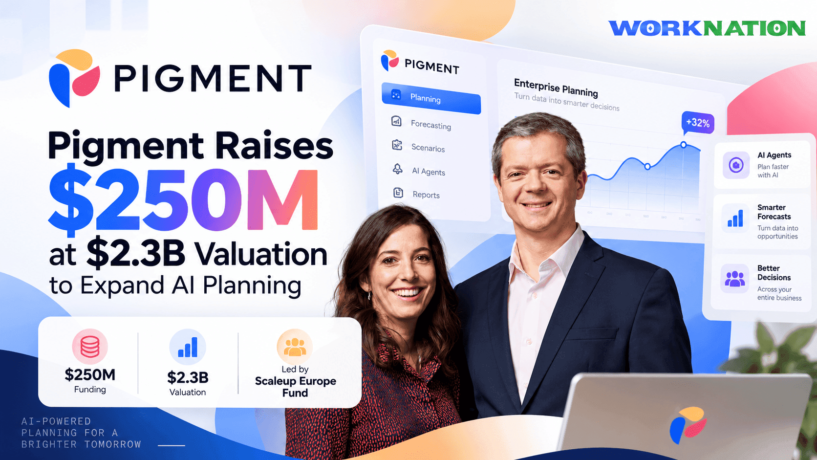 Pigment Raises $250M at $2.3B Valuation as Nvidia Plans Investment in AI Planning Platform