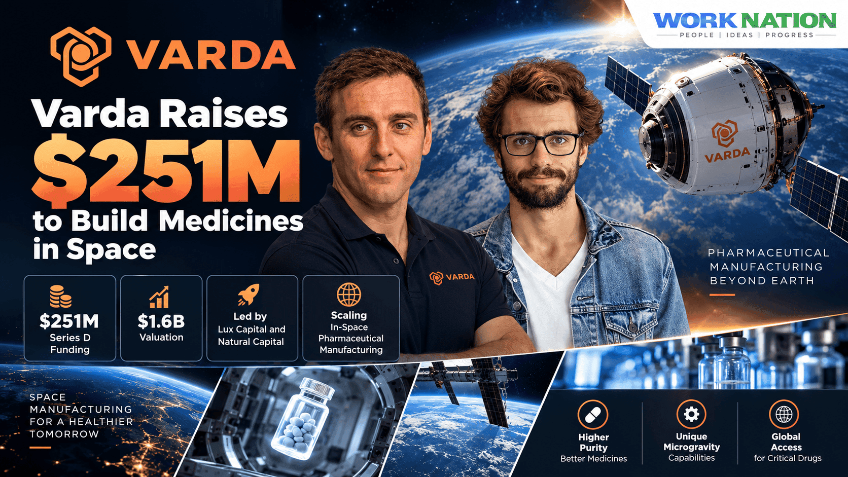 Varda Raises $251M to Scale In-Space Pharmaceutical Manufacturing