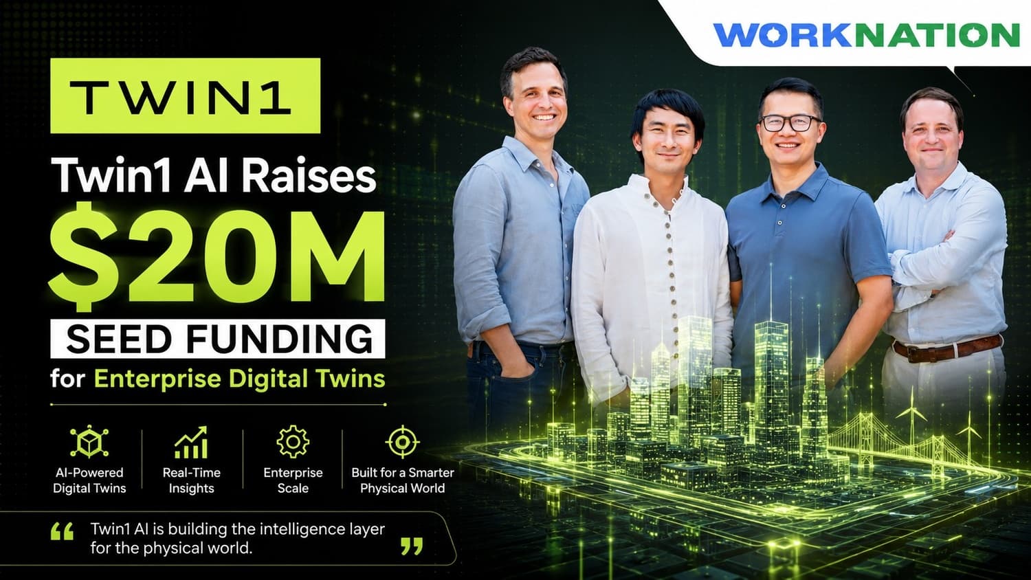 Twin1 AI Raises $20M Seed Round to Build Digital Twins for Enterprise AI