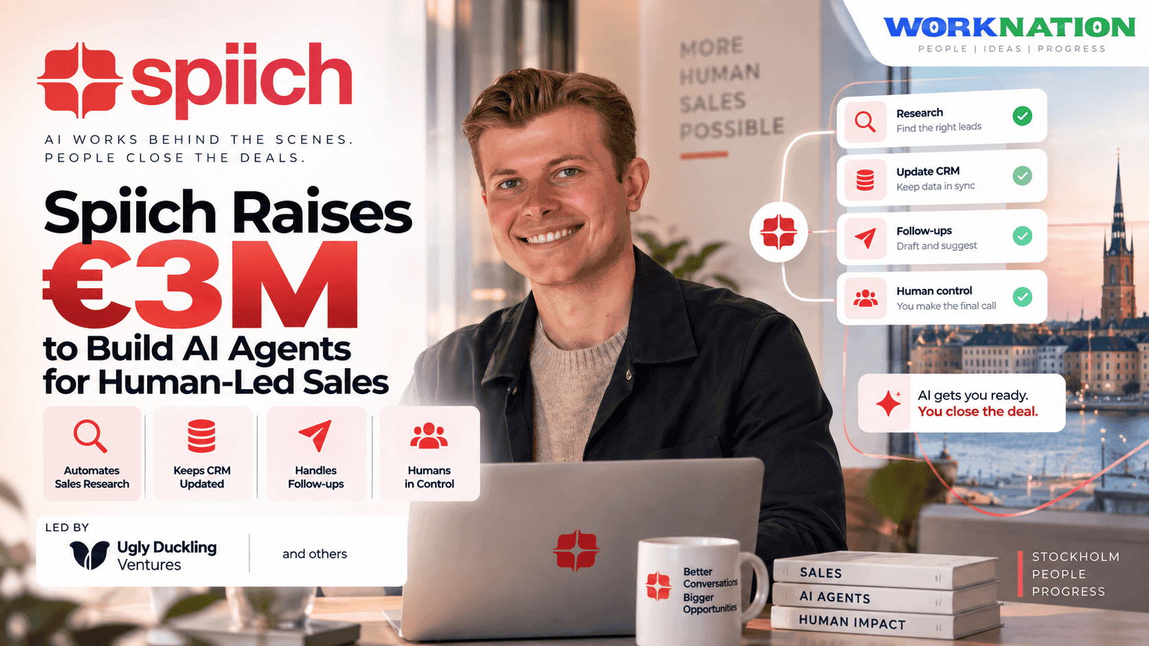 Spiich Raises €3M to Build AI Agents for Non-Selling Sales Work