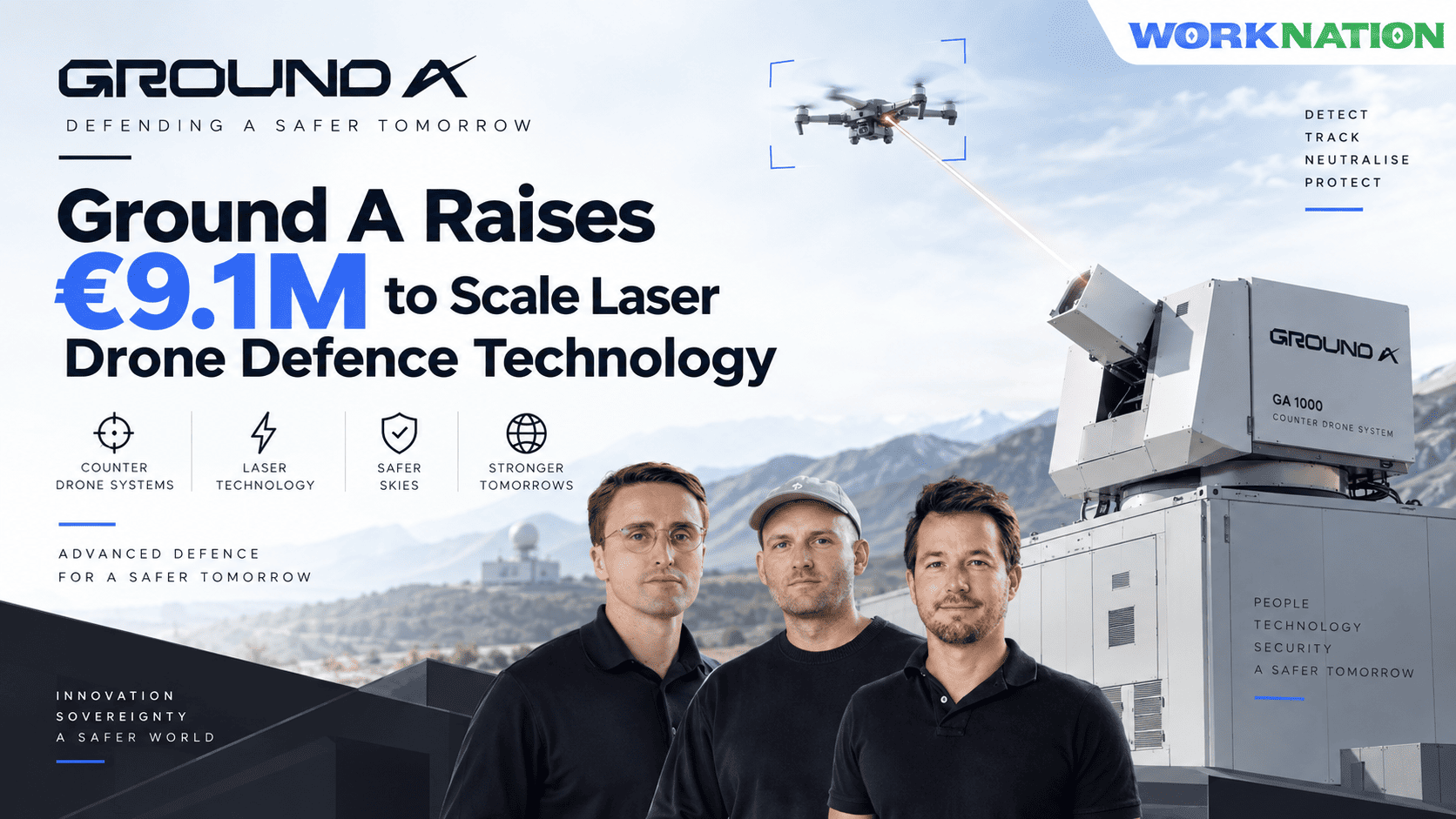 Ground A Raises €9.1M Pre-Seed to Scale Laser-Based Drone Defence System