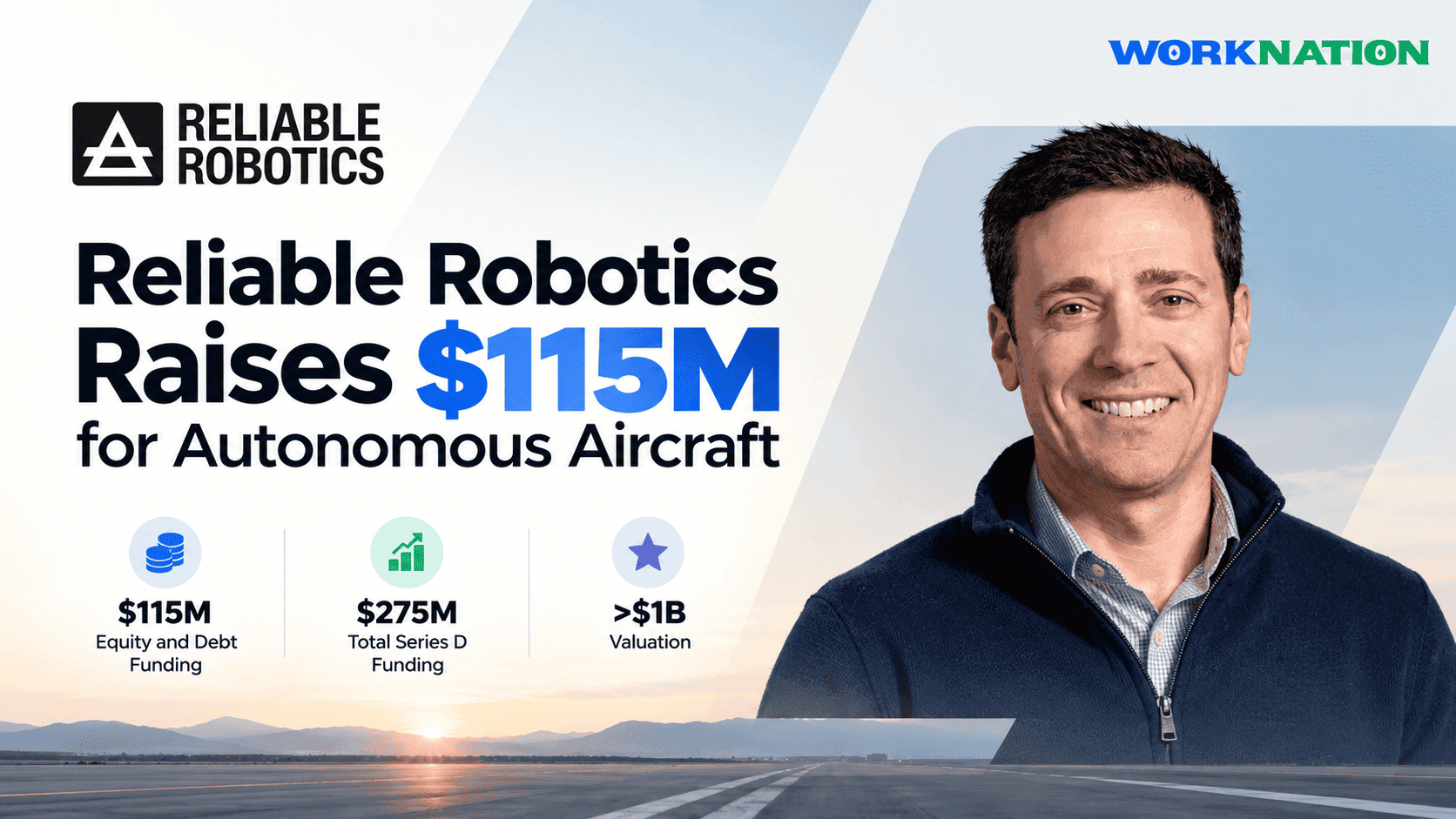 Reliable Robotics Raises $115M at $1B+ Valuation to Advance Pilotless Aircraft
