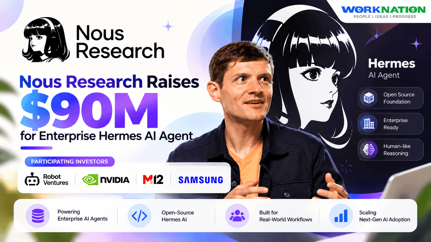 Nous Research Raises $90M to Bring Open-Source Hermes AI Agent to Businesses