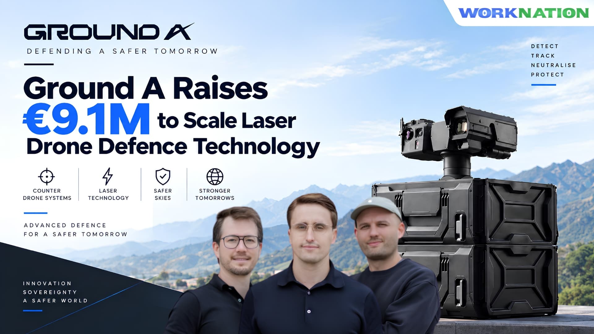 Ground A Raises €9.1M Pre-Seed to Scale Laser-Based Drone Defence System