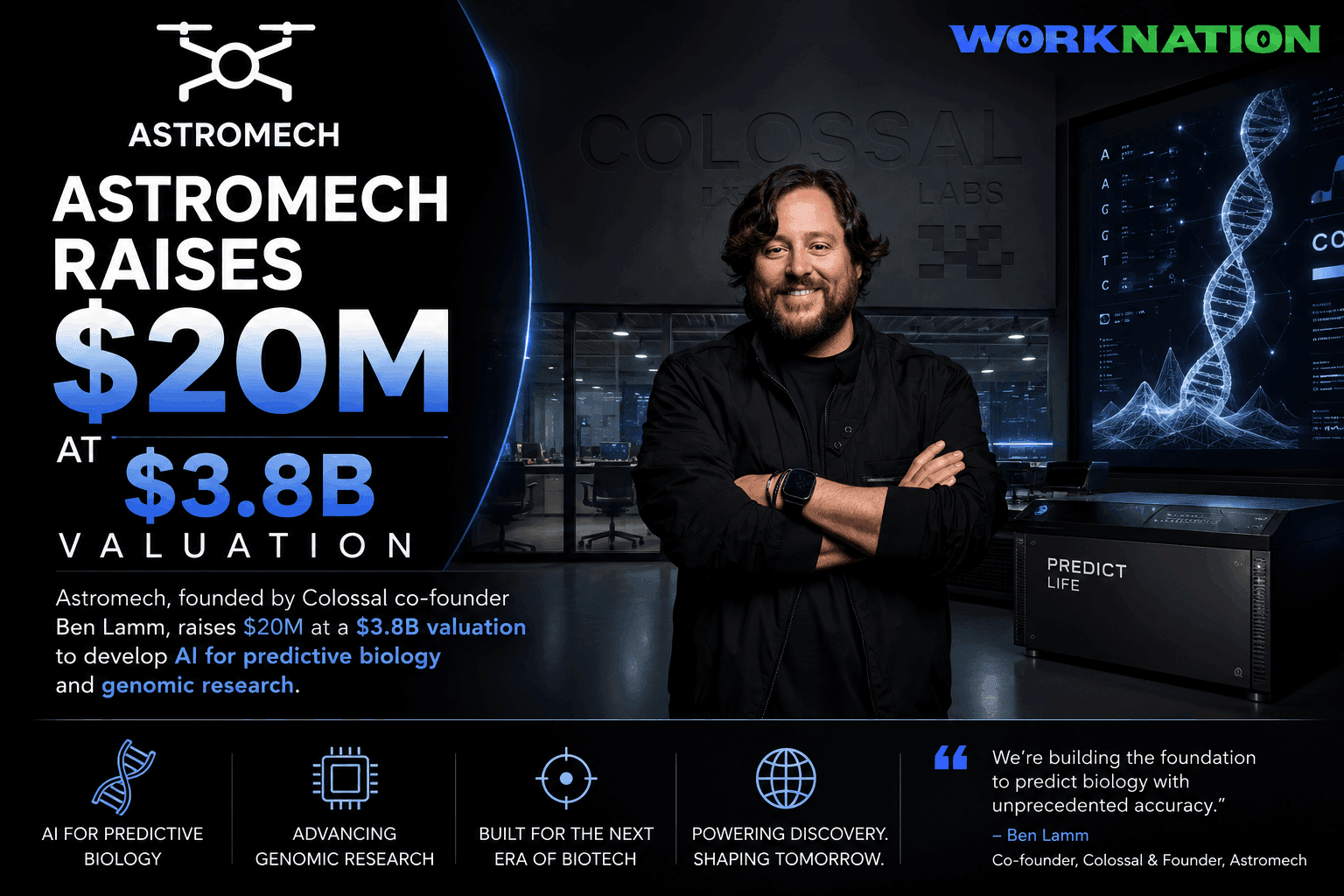Colossal Co-Founder Ben Lamm’s Astromech Raises $20M at $3.8B Valuation