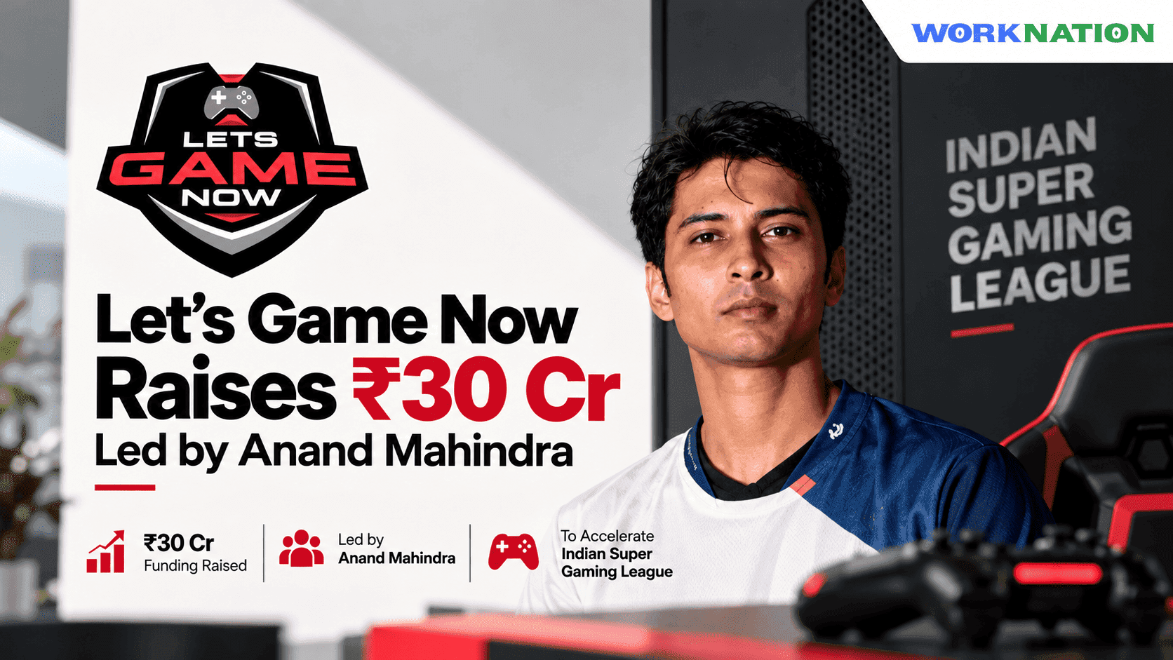 Let’s Game Now Raises ₹30 Cr from Anand Mahindra and Bestvantage Investments