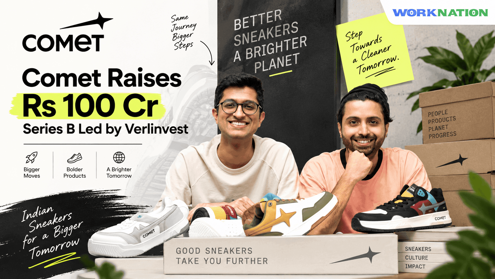 Comet Raises Rs 100 Cr in Series B Led by Verlinvest to Expand Retail and Build Proprietary Footwear Technology