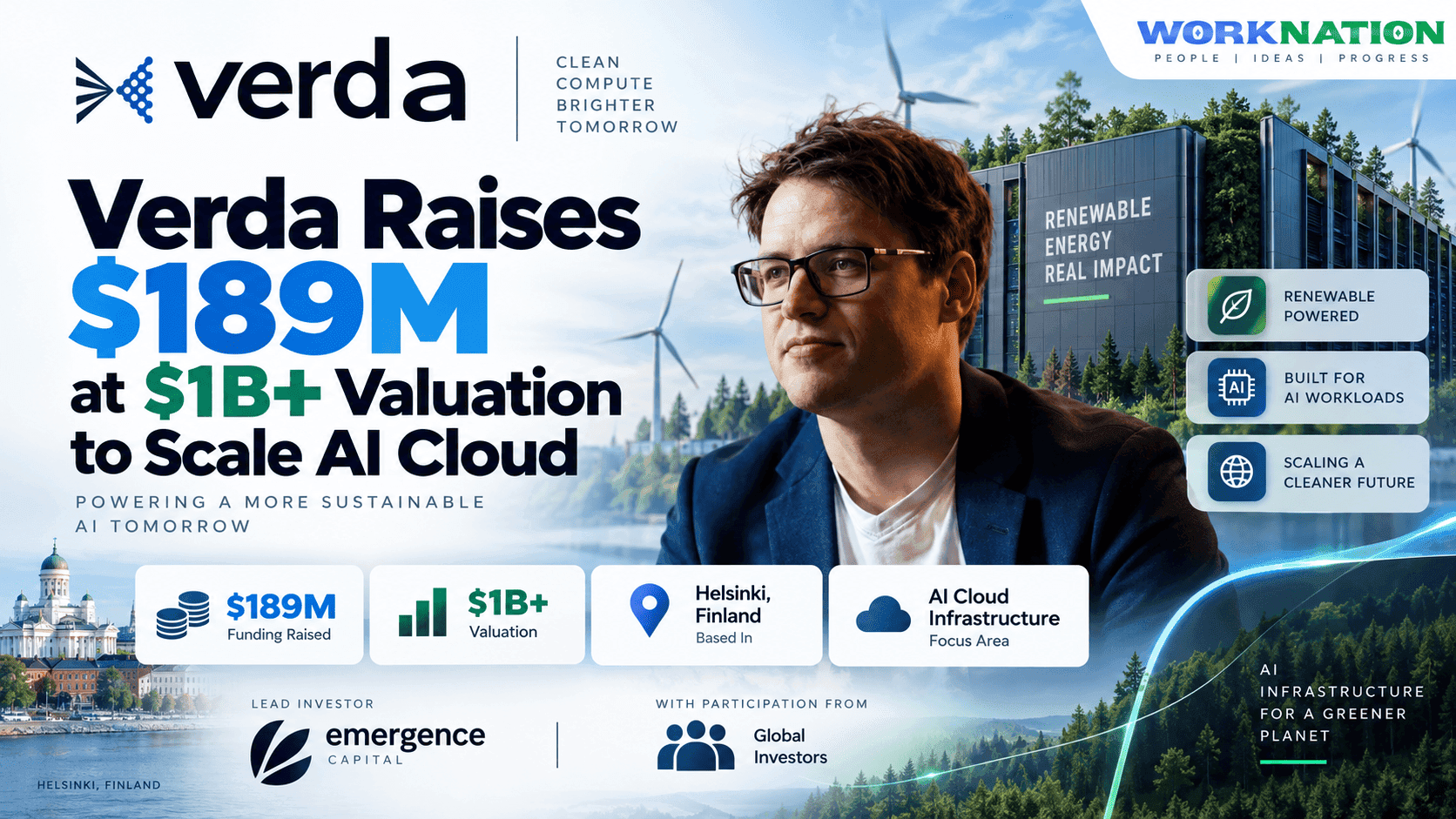 Helsinki’s Verda Raises $189M at $1B+ Valuation to Scale AI Cloud