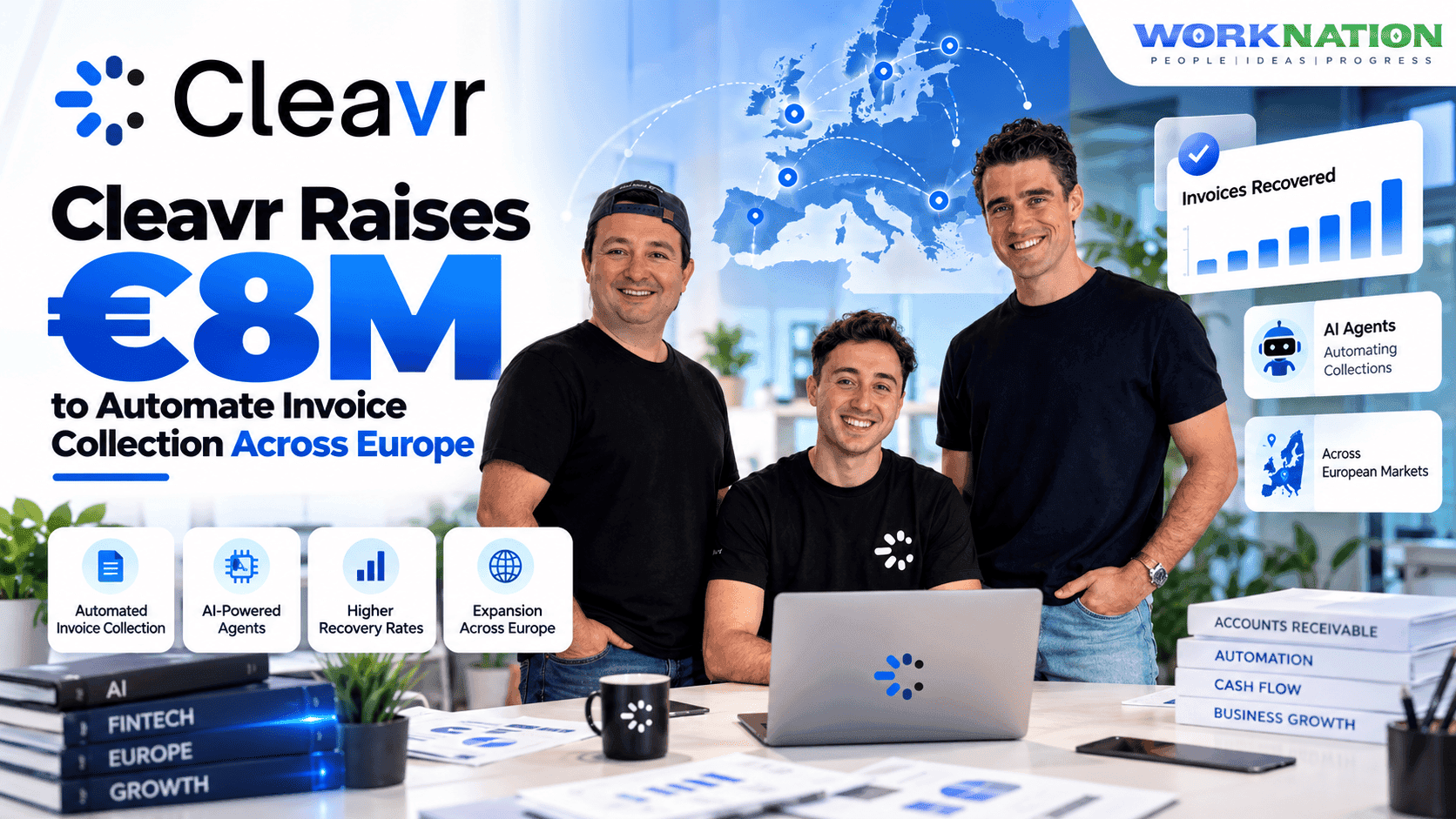 Cleavr Raises €8M Seed to Automate Late Invoice Collection Across Europe