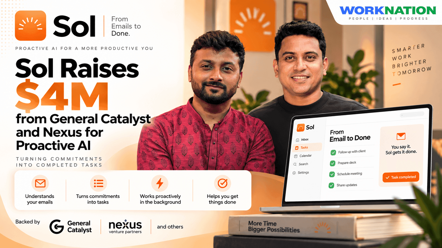 Sol Raises $4M from General Catalyst and Nexus Venture Partners for Proactive AI Assistant