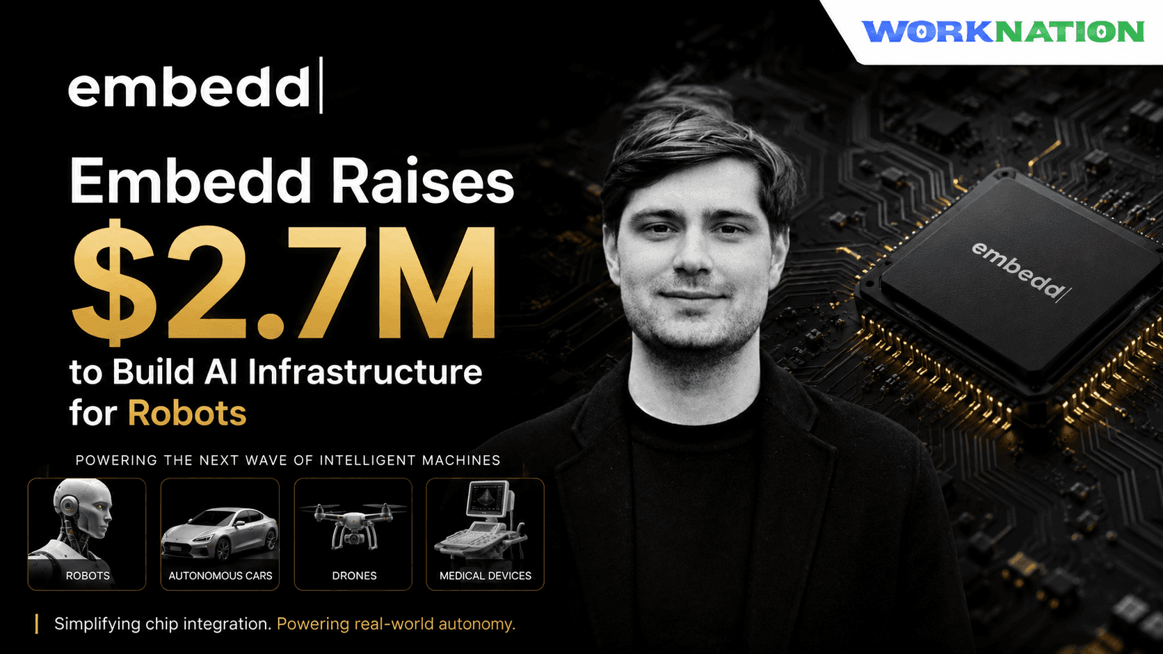 Embedd Raises $2.7M Pre-Seed to Build AI Infrastructure for Physical Machines