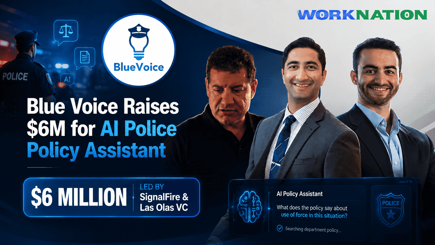Blue Voice Raises $6M to Build an AI Assistant for Police Officers