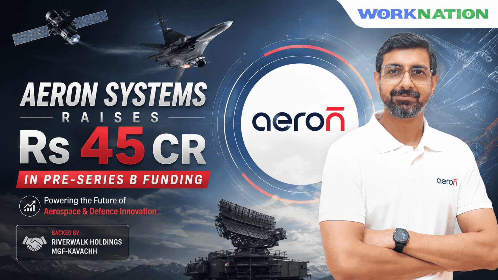 Aeron Systems Raises Rs 45 Cr in Pre-Series B to Expand Aerospace and Defence Technology