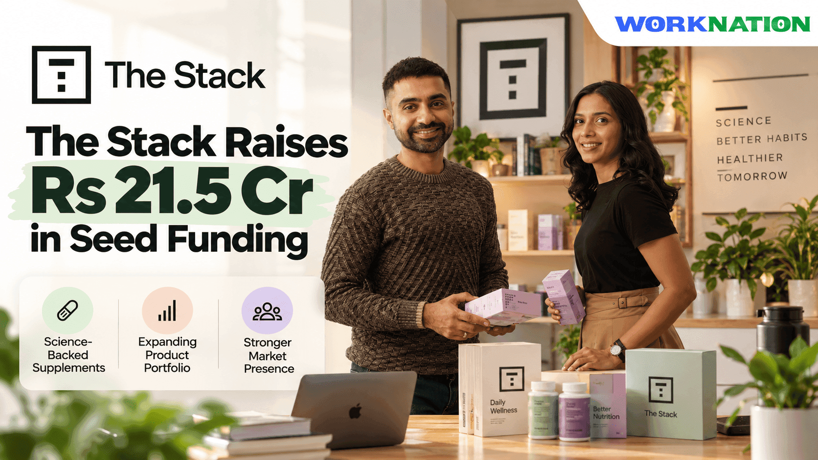 The Stack Raises Rs 21.5 Cr Seed Funding to Expand Science-Backed Supplements