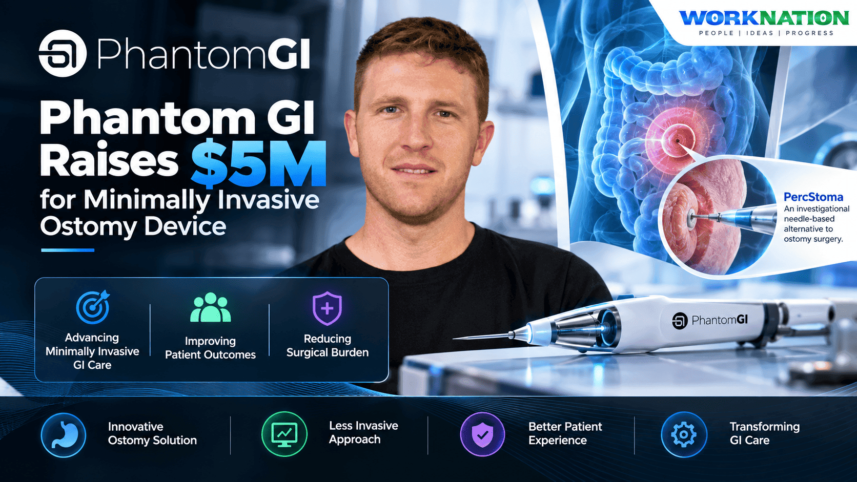 Phantom GI Raises $5M to Develop Needle-Based Alternative to Ostomy Surgery