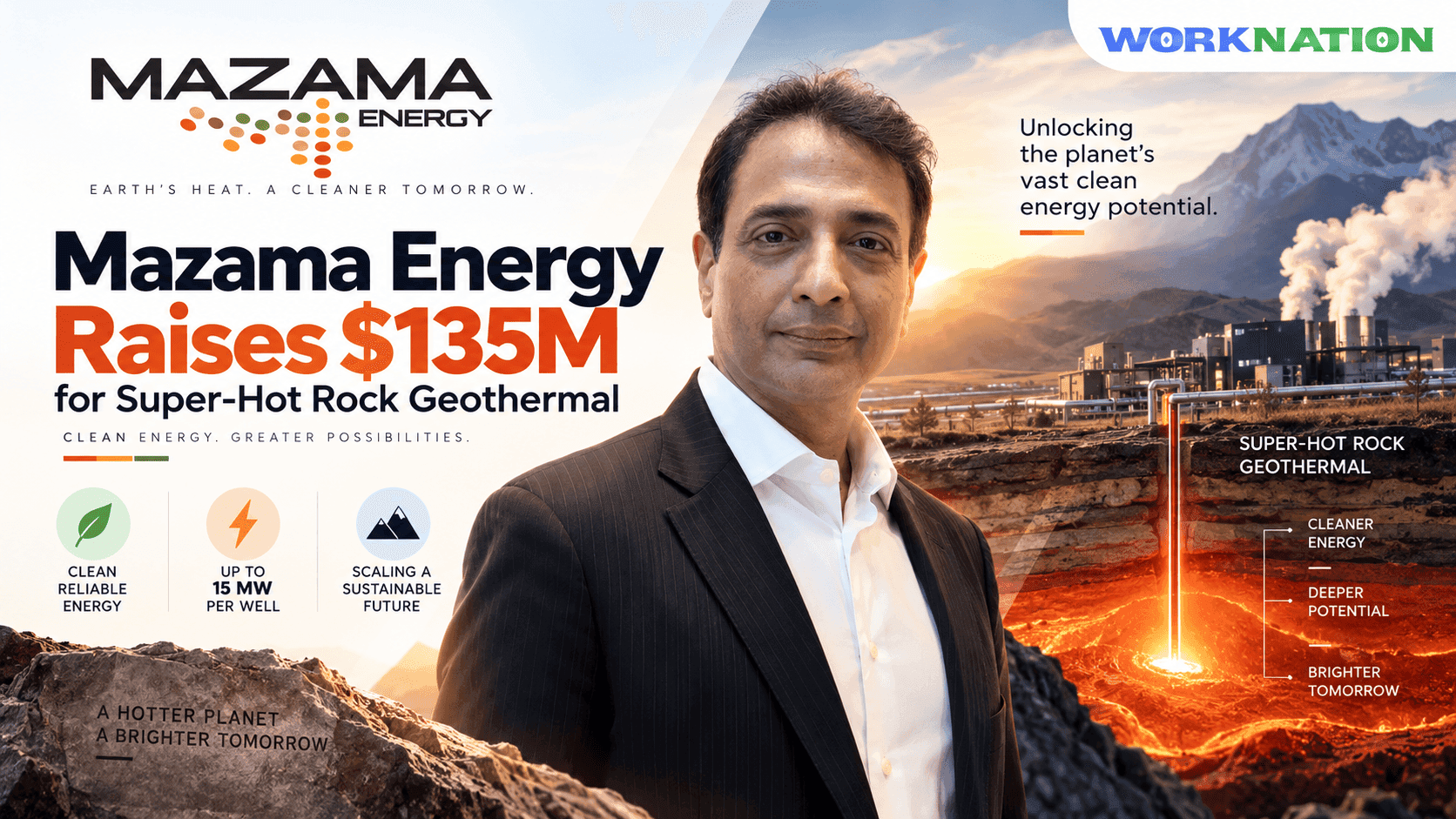 Mazama Energy Raises $135M to Tap Super-Hot Rock Geothermal