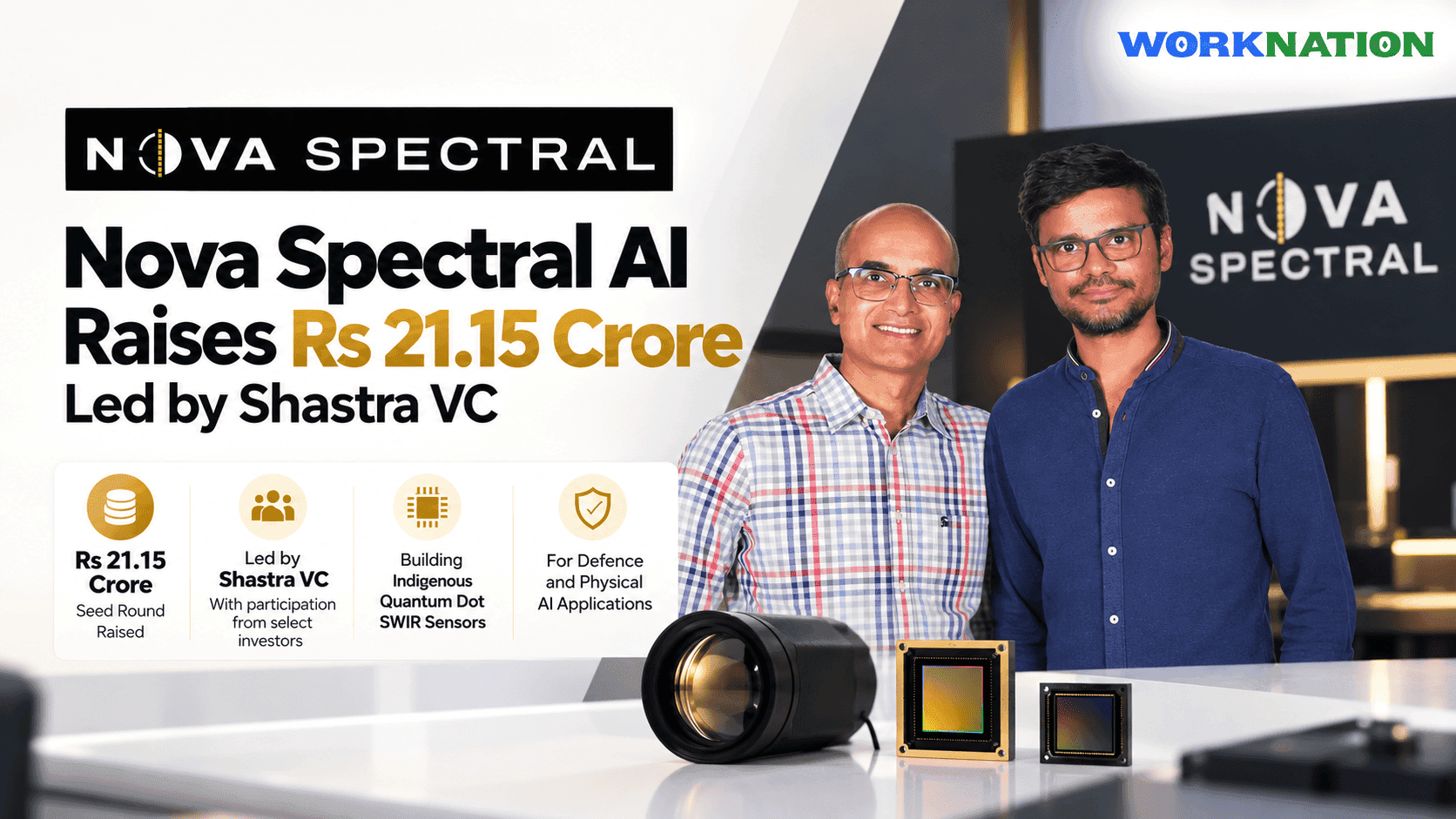 Nova Spectral AI Raises Rs 21.15 Crore to Build Indigenous Infrared Vision Chips
