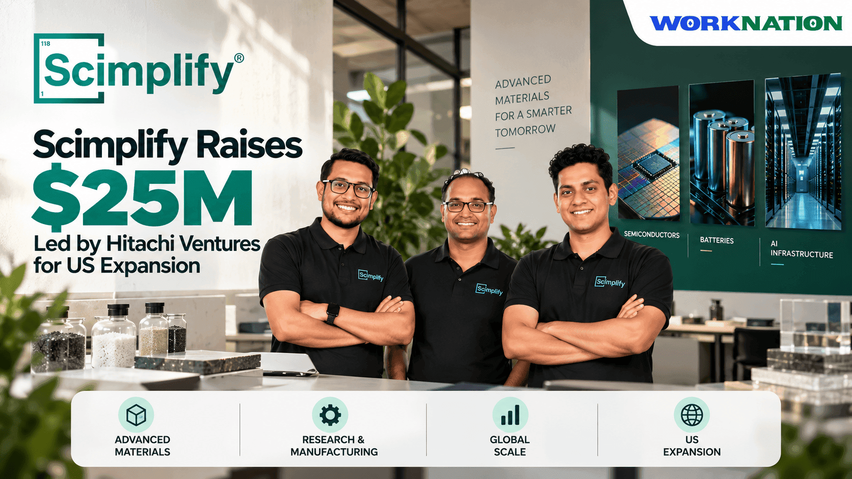 Scimplify Raises $25M in Strategic Funding Led by Hitachi Ventures