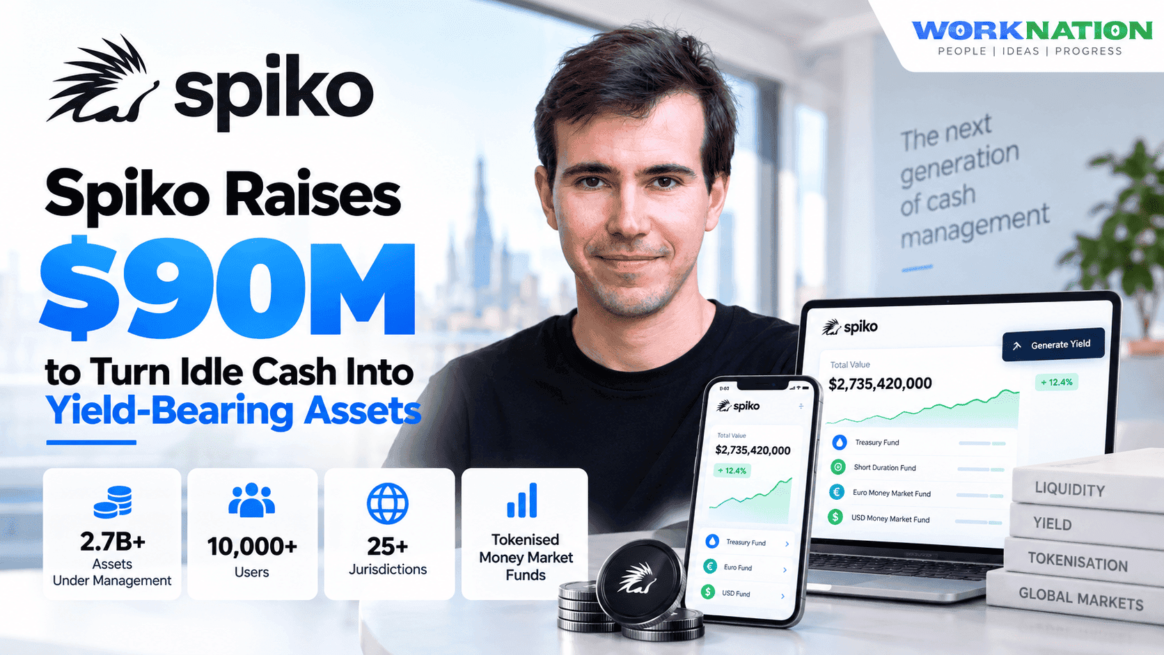 Spiko Raises $90M to Turn Idle Cash Into Yield-Bearing Assets