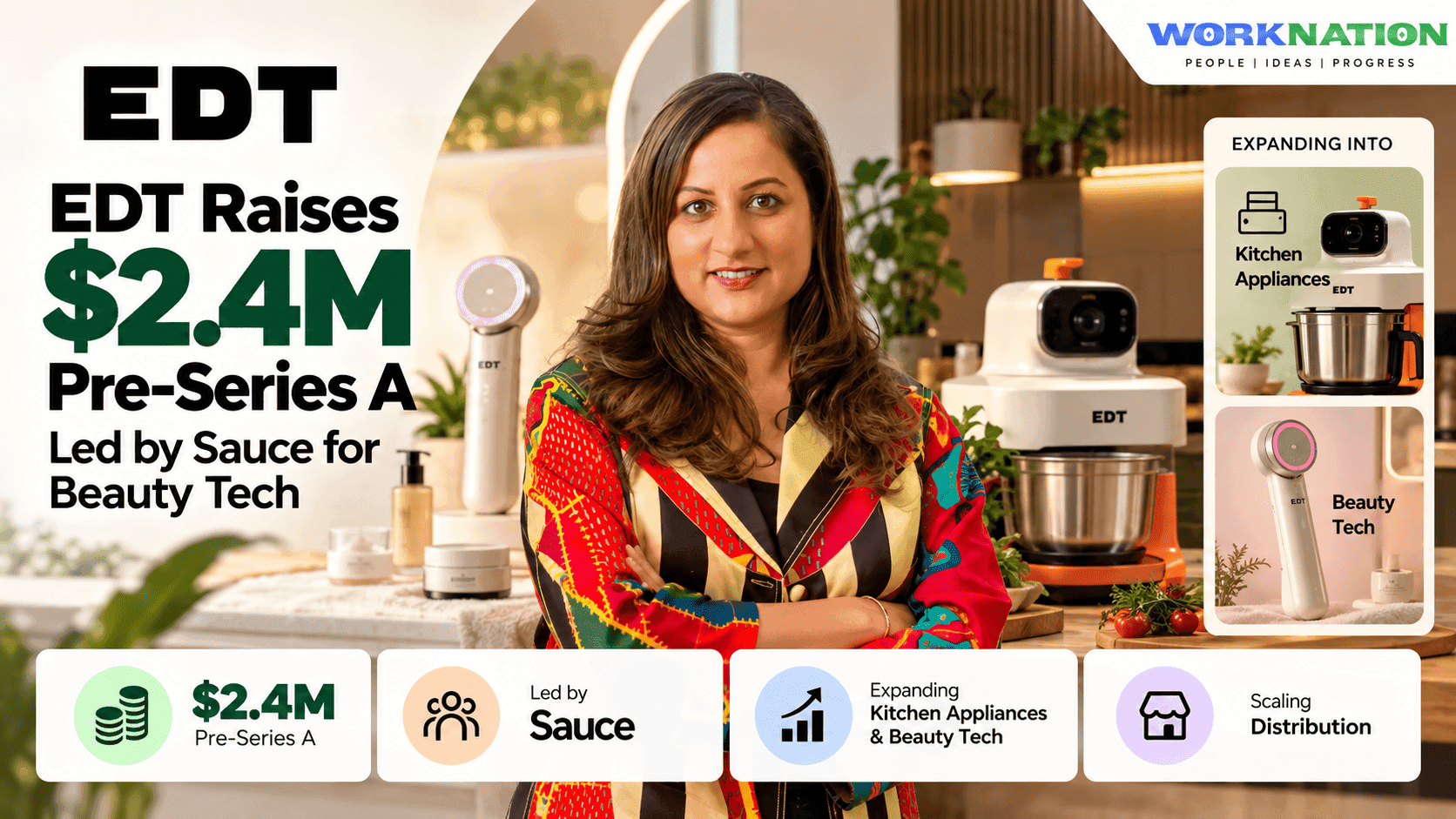 EDT Raises $2.4M Pre-Series A to Expand Kitchen and Beauty Tech