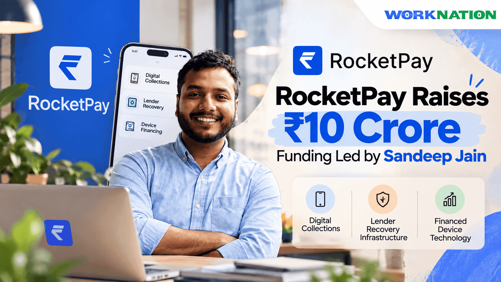 RocketPay Raises ₹10 Cr to Expand Digital Collections and Device Recovery