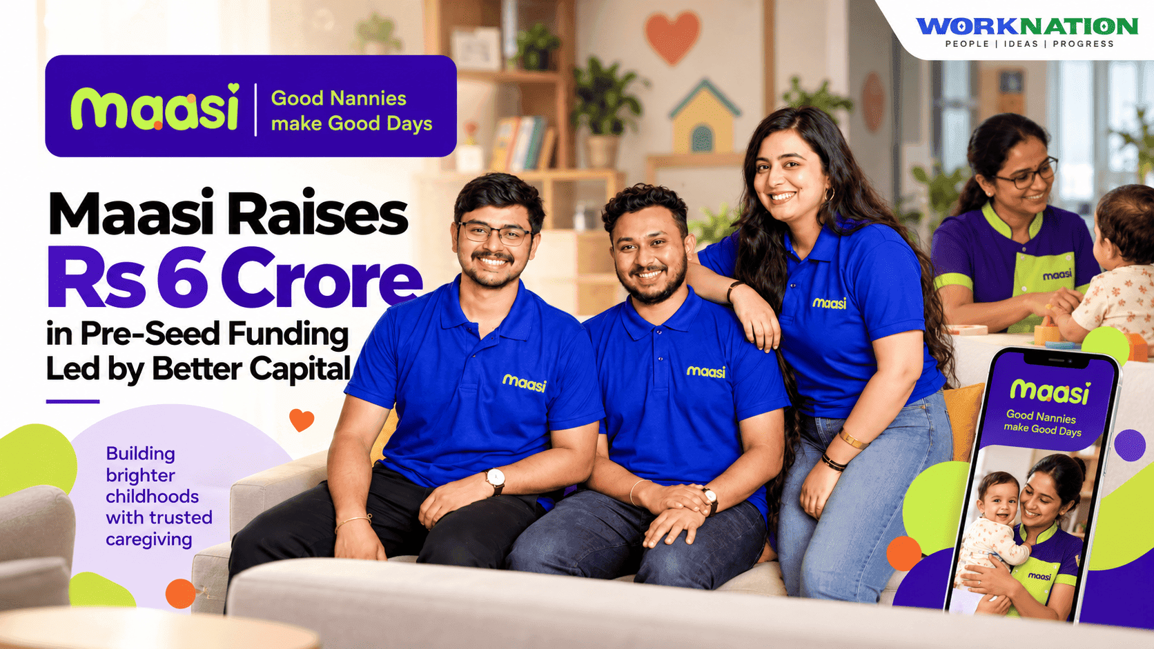 Maasi Raises Rs 6 Crore to Expand Its At-Home Childcare Services