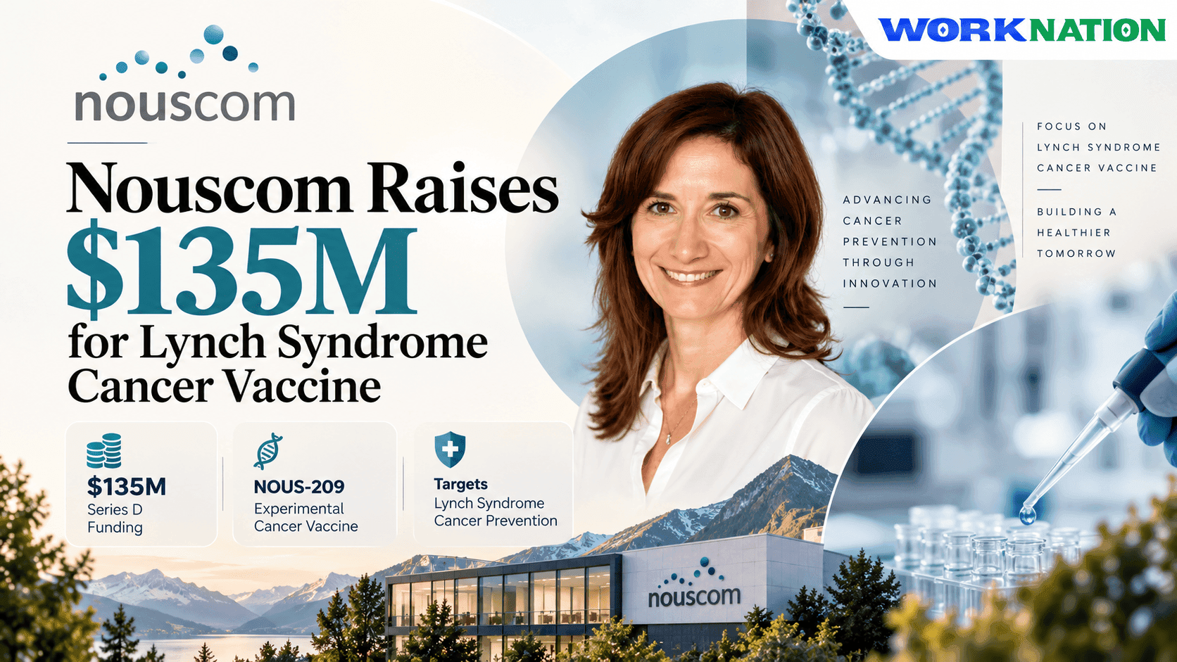 Swiss Biotech Nouscom Raises $135M to Advance Cancer Prevention Vaccine