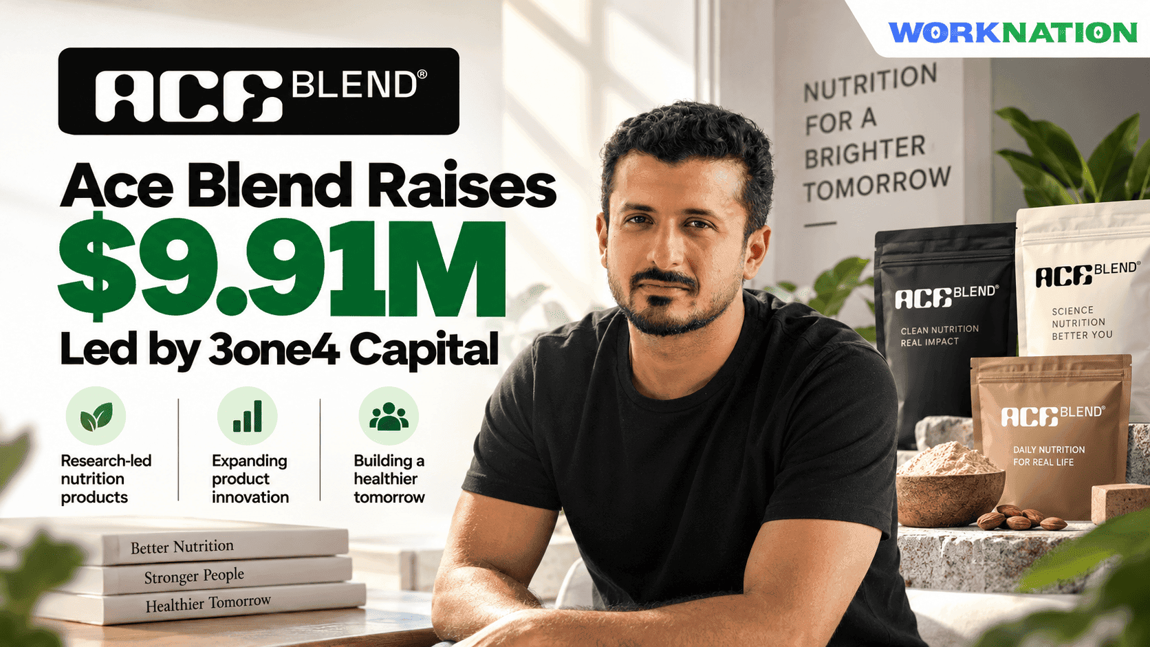 Ace Blend Raises $9.91M as Nutrition Startup Reports 300% Growth