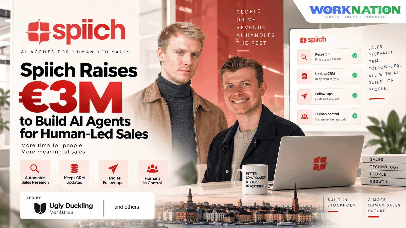 Spiich Raises €3M to Build AI Agents for Non-Selling Sales Work