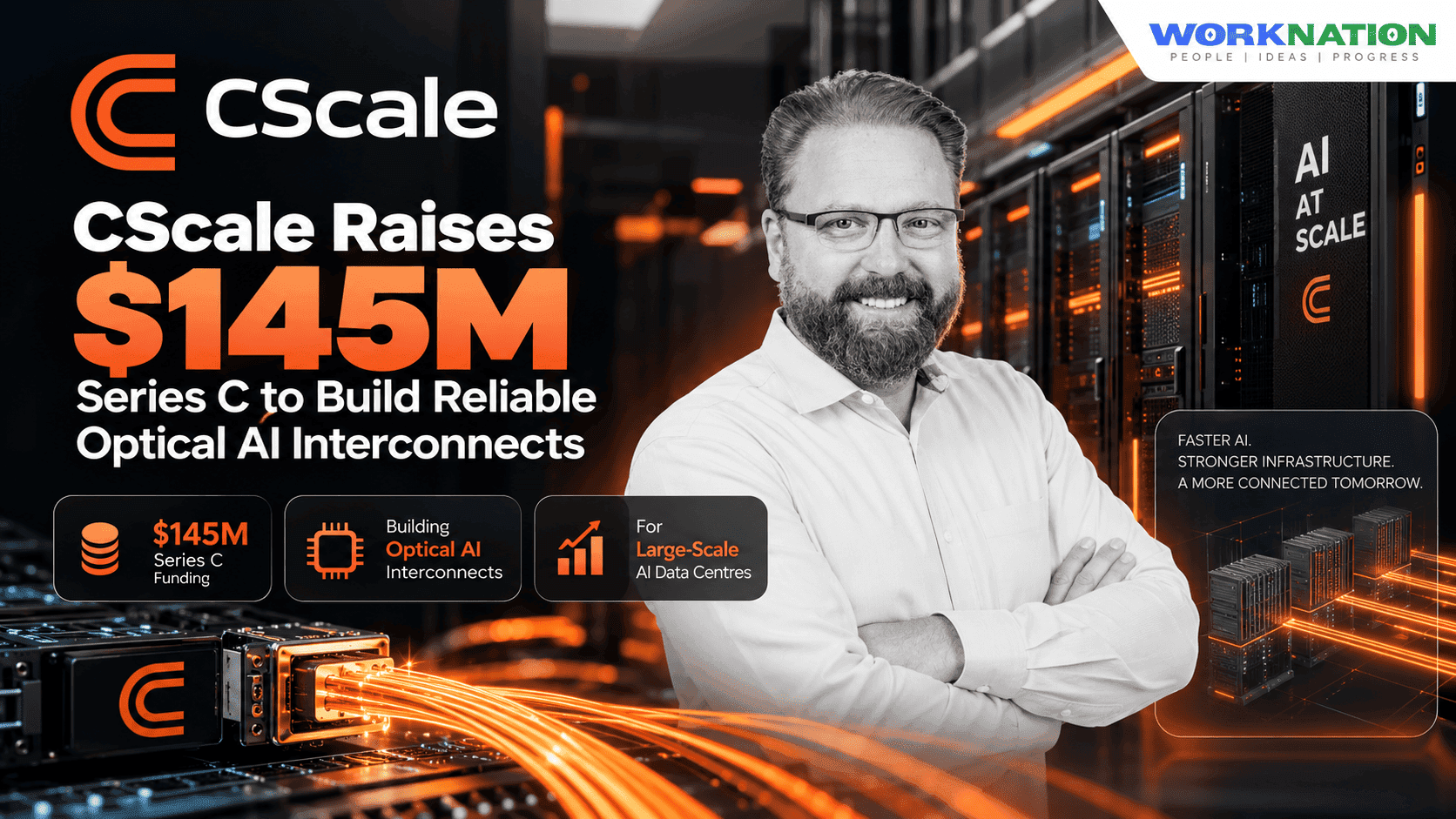CScale Emerges From Stealth With $145M Series C to Build Reliable Optical AI Interconnects